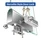 EASILOK SK777S Keyless Herculite Bottom Rail Lock with SFIC Key Override