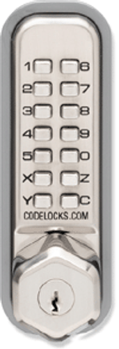 Codelock CL250K Tubular Deadlatch WITH KEY BYPASS Mechanical Keyless Lock. Codelock CL250K Tubular Deadlatch WITH KEY BYPASS Mechanical Keyless Lock.