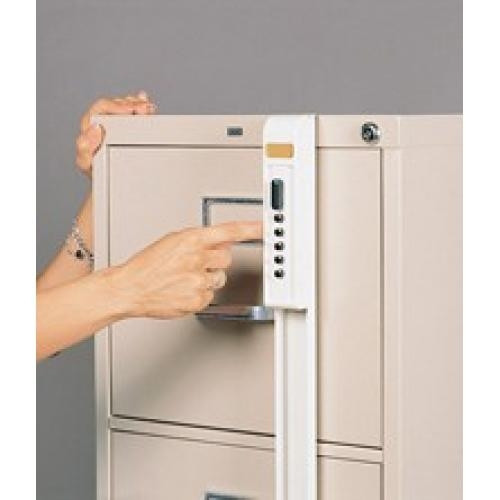 Kaba ilco FG14 file cabinet keyless lock File Guard 4 drawer; up to 51-1/4", black