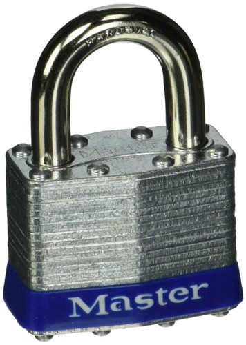 Master Lock 1UP LAMINATED PADLOCKS 1-3/4in (44mm) Wide Laminated Steel Pin Tumbler Padlock, Universal Pin