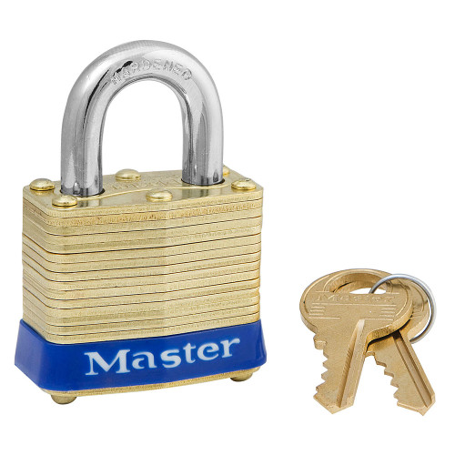 PADLOCK 1-9/16 LAMINATED BRASS-3