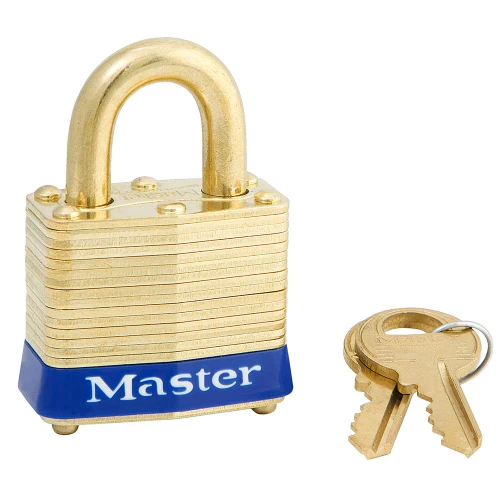 PADLOCK 1-9/16 LAMINATED BRASS-7
