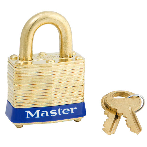 PADLOCK 1-9/16 LAMINATED BRASS-8