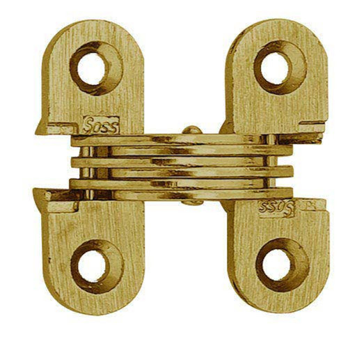 Soss Hinge 103C-US4 Soss 103C-US4 Invisible Hinge for Wood or Metal Applications in Satin Brass