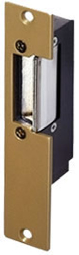 Trine 1001-2C-14-24AC/DC Electric Strike for Cylindrical Lock Chrome Faceplate