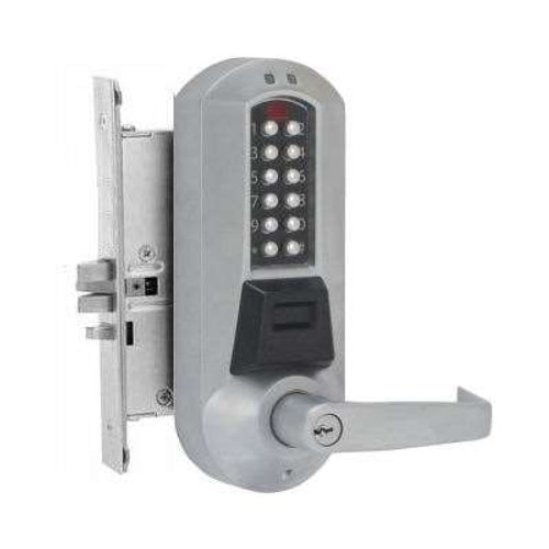 Dormakaba E-Plex 5700 series Model E5766XS Proximity Card and Pin Code access control for MORTISE Doors (without Deadbolt) - SCHLAGE Key-in-Lever Included. Dormakaba E-Plex 5700 series Model E5766XS Proximity Card and Pin Code access control for MORTISE Doors (without Deadbolt) - SCHLAGE Key-in-Lever Included.