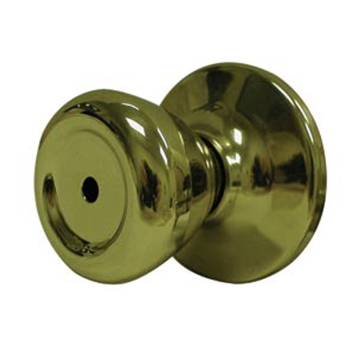 General Lock Privacy Set, T Knob Design, US3 Polished Brass Finish, 6-Way Latch, Grade 3