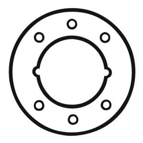 General Lock Filler Plate for Levers, 3-1/2" Dia, US10B Oil Rubbed Bronze Finish, 1-3/8" Door , 2/Pk