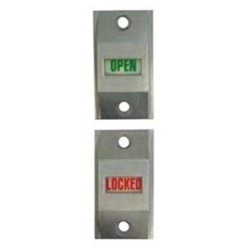 GENERAL LOCK Storefront AEXIN-AL Mortise Lock Exit Indicator, Aluminum, With Multi-Header Sign GENERAL LOCK Storefront AEXIN-AL Mortise Lock Exit Indicator, Aluminum, With Multi-Header Sign