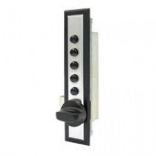Dormakaba Simplex C9602-04-41 Cabinet Lock with no Options 5/8-7/8in Wood Door/End Throw in Satin Brass