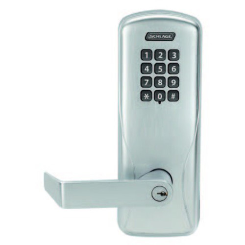 Schlage CO200CY40-KP-RHO-626-LD Offline Cylindrical Privacy Keypad Electronic Lock (Less Cylinder)