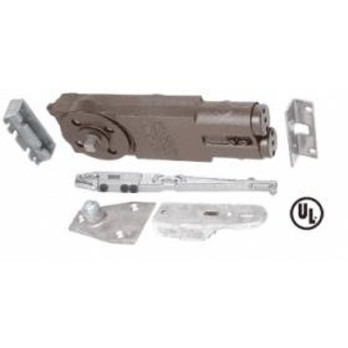 CRL JACKSON 21-101-S-04 Door Closer, Concealed, Regular Duty Spring, Overhead, 90 Degree Hold Open, 1/2" Standard Spindle, With S Side-Load Hardware Package