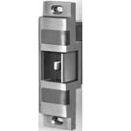 Von Duprin 6111 12V US4 Satin Brass Electric Strike, Fail Secure (Electrically Unlocked) 12VDC, 6" x 1-5/8" Faceplate, Fire-Rated