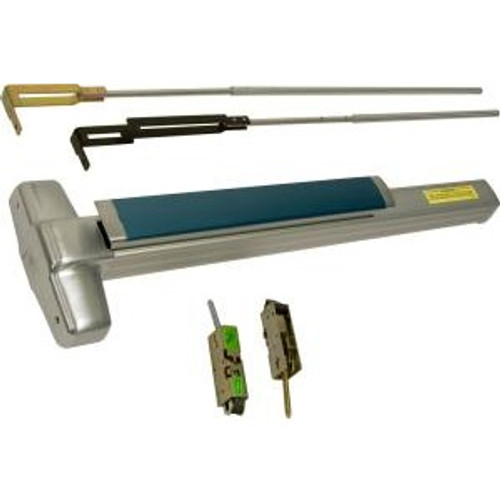 Von Duprin QEL9947EO-3-US28 Exit Only Quiet Electric Latch Retraction Concealed Vertical Rod Exit Device 3' Door