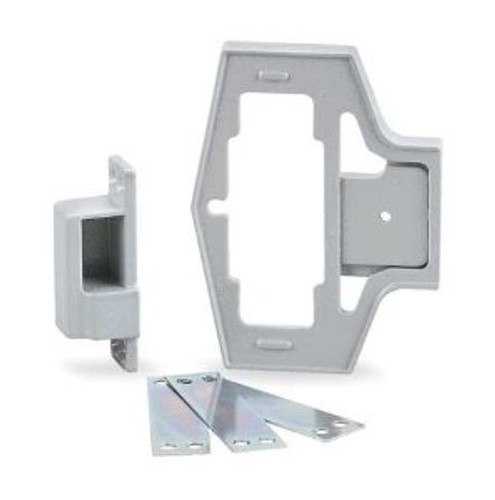 Simplex 800-04-41 Adaptor Kit for Metal Frame Dr Incl Riser Plate and Surf Strike in Satin Brass