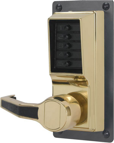 Simplex LLP1010-03-41 Exit Trim Lever in Bright Brass