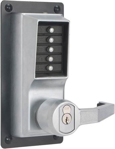 Simplex LRP1020B-26D-41 Exit Trim Lever with Best SFIC Key Override option in Satin Chrome