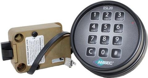 Amsec 0615786 ESL20XL Standard Bolt Electronic Safe Lock Amsec 0615786 ESL20XL Standard Bolt Electronic Safe Lock