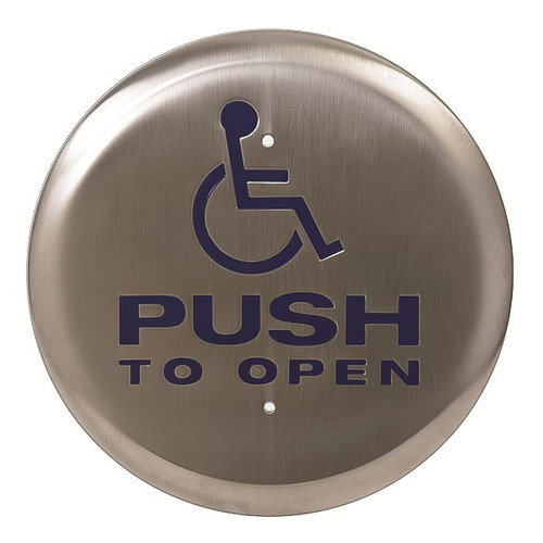 Camden CM-60/4 Round 6" All-Active Switch Wheelchair symbol w/ "Push to Open" Camden CM-60/4 Round 6" All-Active Switch Wheelchair symbol w/ "Push to Open"