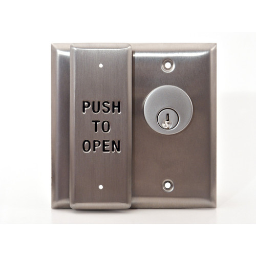 Camden CM2510/3 Double Gang Combination Keyswitch/Push Switch