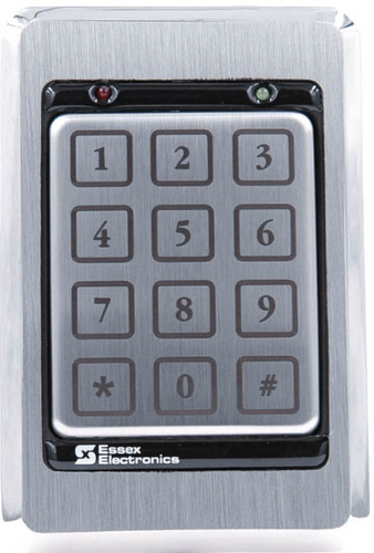 Essex KTP-103-KN Mullion Keypad Reader 26 Bit Wiegand Thinline Stainless Steel Bazel 3x4