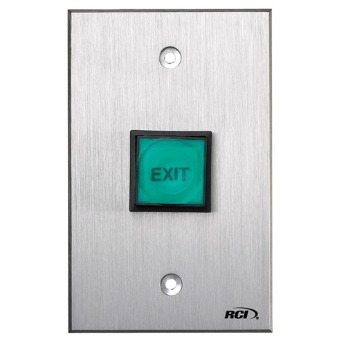 Rutherford Controls RCI 975-MO-12V Momentary LED Illuminated Exit Button (12VAC/VDC)
