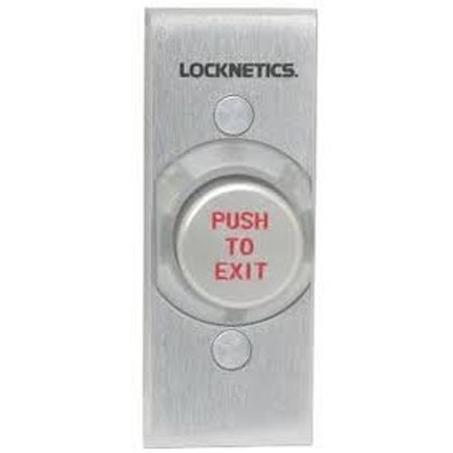 Schlage 621GID-EX-NS Momentary Action Heavy Duty 1-1/4" Push Button Narrow Stile (Glow-In-The-Dark "Push To Exit")