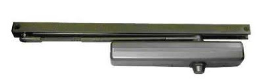 LCN 1461T-BUMPER-BRASS Surface Bumper Universal Single Lever Track Door Closer Arm in Brass Finish