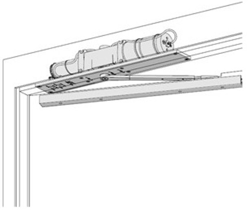 LCN 2614-STD-LH-AL-ST2511 Door Closer with Auto Equalizer and ST2511 Templates Left Hand in Aluminum Finish
