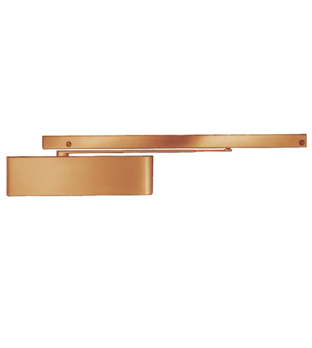 LCN 4040SE-STD-120V-STD-LH-MC-AL Surface Mount Door Closer with Standard Track Metal Cover 120V Right Hand in Aluminum Finish