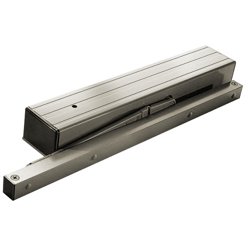 Swing Free Arm Track Door Closer, 120V, Left Hand, Dark Bronze