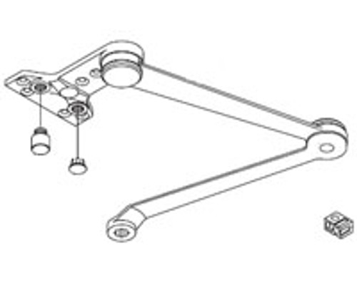 LCN TB-1-3-4-US4 Door Closer with Thru Bolt Female in Satin Brass Finish