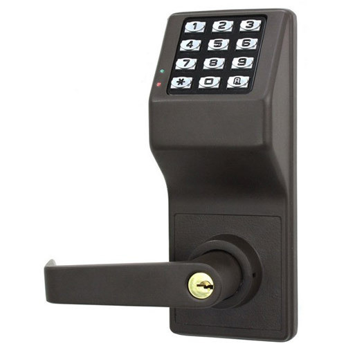 Alarm Lock DL2700IC-C-US10B Trilogy T2 Series Digital Cylindrical Keyless Lock Leverset with Corbin Core Override in Duronodic