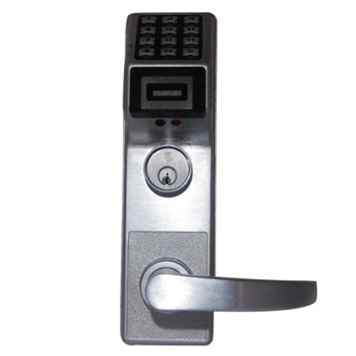 Alarm Lock ETPDLR1G-26DP11 Trilogy Exit Trim Pre 1100 Standard Rim, Regal Lever Digital Prox Reader in Satin Chrome