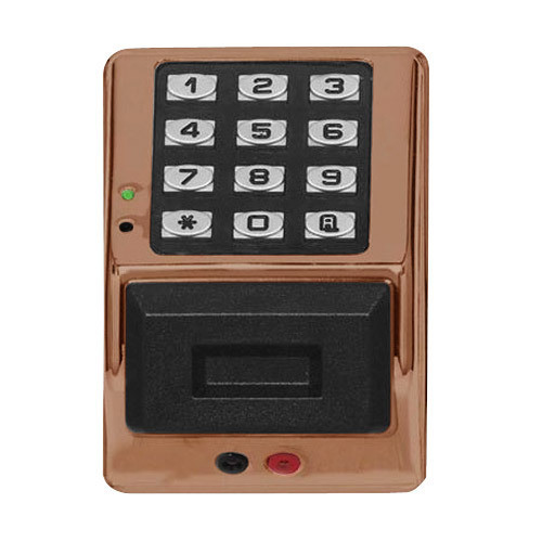 Alarm Lock PDK3000-MB Trilogy Weatherproof 12/24V PIN Only Digital Access Keypad in Metallic Bronze