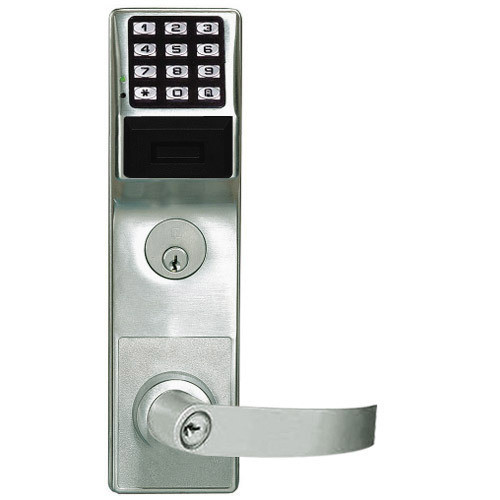 Alarm Lock PDL6575CRL-US26D Trilogy Networx Digital Mortise Keyless Prox/Pin Lock Regal Leverset in Satin Chrome