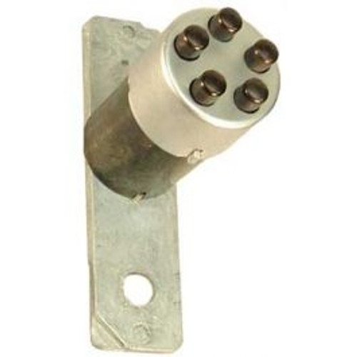 Simplex 74125-04-01 Center Plate and Barrel Assembly 900 Series with Metal Buttons in Satin Brass