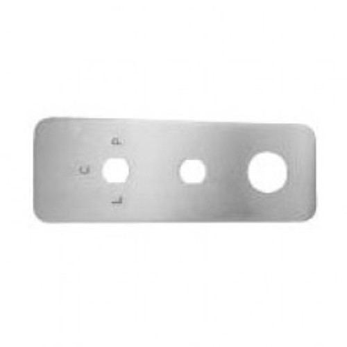 Simplex 801218-026-01 Unified Trim Plate 8100 Series with Deadbolt in Bright Chrome