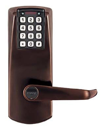 Dormakaba Eplex E2066xsll-744-41 2000 Mortise no Deadbolt 1 1/4in Faceplate Non-handed in Dark Bronze with Brass Accents