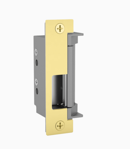 HES 4500C-606 Grade 1 Electric Strike, Fail Safe/Fail Secure, 12/24 VDC, Low Profile, Fire Rated, Satin Brass