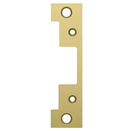 HES 501-606 Faceplate with Square Corners for 5000/5200 Series in Satin Brass