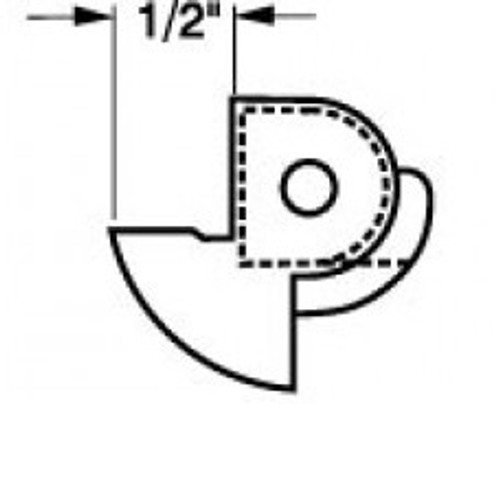 Folger Adams 012-0487-001 310 Latchbolt Keeper 1/2 In