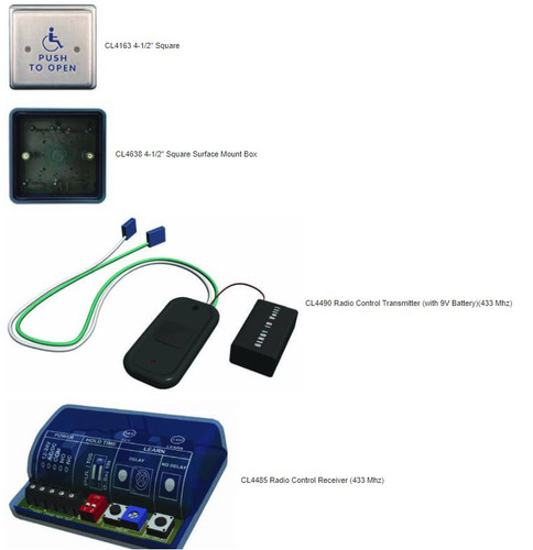 Stanley PHI CL4976 Push Plate Package WIRELESS One box solution Stanley/BEST PHI CL4976 Push Plate Package WIRELESS One box solution