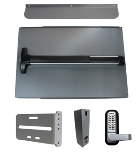 LOCKEY PS62 Standard Panic Shield Security Kit with Detex V-40 LOCKEY PS62 Standard Panic Shield Security Kit with Detex V-40