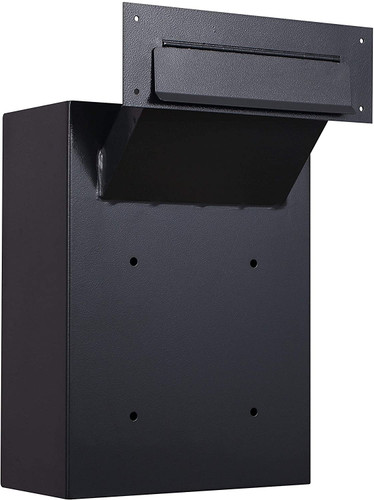 Protex Safe WDC-160 Wall Drop Box with Adjustable Chute in Black Protex Safe WDC-160 Wall Drop Box with Adjustable Chute in Black