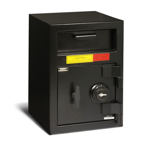 AMSEC DSF2014E1 Depository Safe, Front Load, Electronic Lock, B-Rated Construction, 14" Width x 14" Depth x 20-1/4" Height, Solid Steel