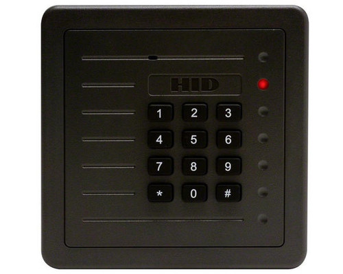 HID 5355AGK00 Card Reader ProxPro with Wiegand output, Keypad and Terminal Strip, Charcoal Gray,