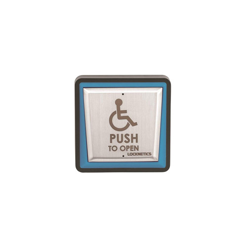 Locknetics / Locknetics Access Control Accessories PPH-200-LED — Locknetics Activation Plates Push Plate Switch, Square, Ada Push To Open, Stainless Steel Locknetics / Locknetics Access Control Accessories PPH-200-LED — Locknetics Activation Plates Push Plate Switch, Square, Ada Push To Open, Stainless Steel