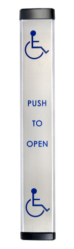 Norton 638 Activation Plates Low Profile Push Plate, 36 In. by 6 In., RF 433 mHz