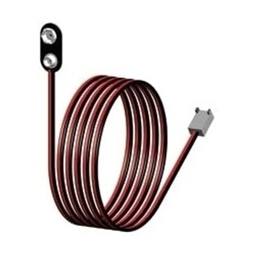 TIMBERLINE  RL-APC-9VJ-10 Electronic Cabinet Lock Power Cord, Jumper Port, 10’ Length, With 9 Volt Battery